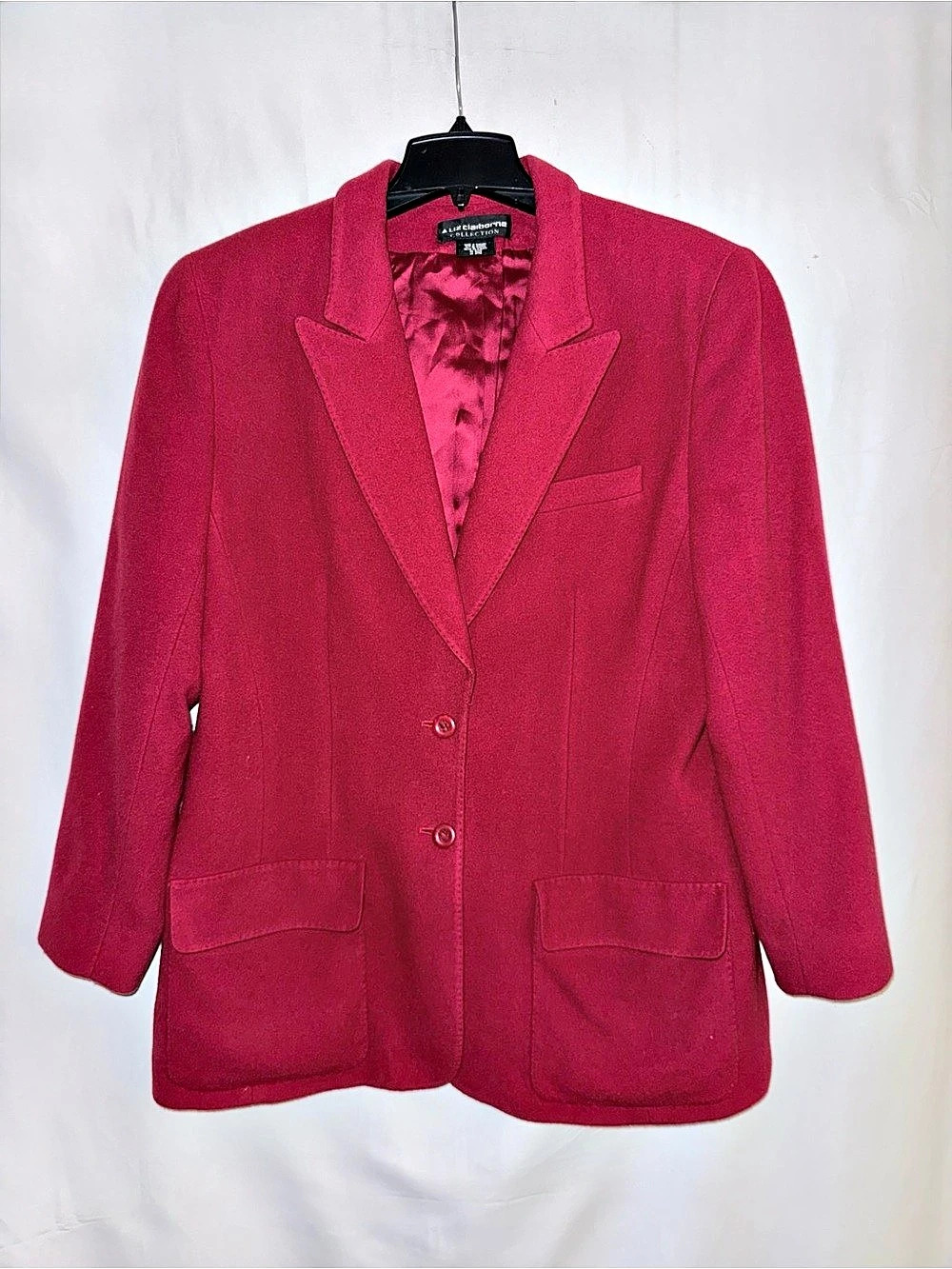 Liz Claiborne Collection Red Wool Blend Blazer Size 16